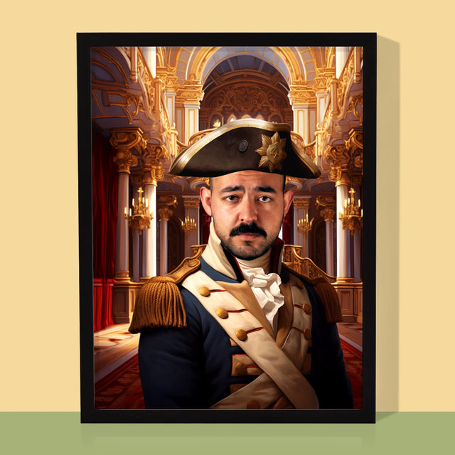 Królewski Portret: Generał w Pałacu - Wydruk z Twoim Zdjęciem