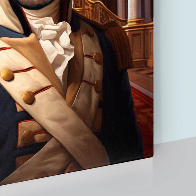 Królewski Portret: Generał w Pałacu - Wydruk z Twoim Zdjęciem