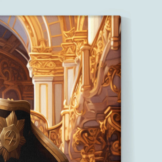 Królewski Portret: Generał w Pałacu - Wydruk z Twoim Zdjęciem