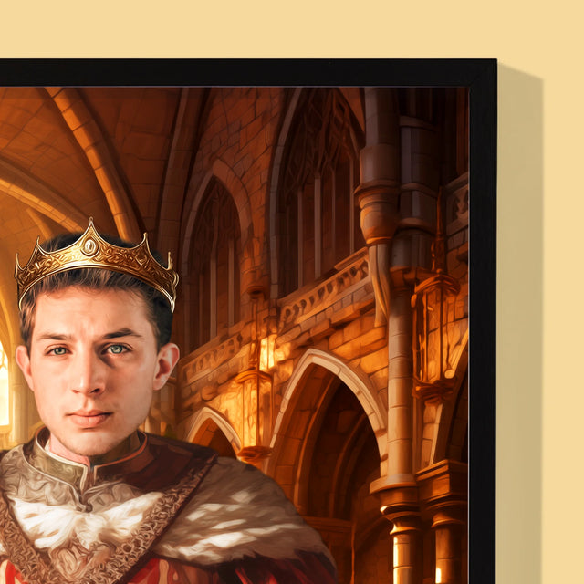 Królewski Portret: Król - Wydruk z Twoim Zdjęciem