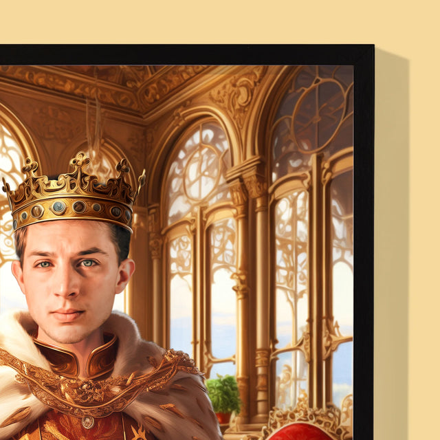 Królewski Portret: Władca - Wydruk z Twoim Zdjęciem