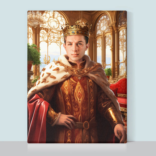 Królewski Portret: Władca - Wydruk z Twoim Zdjęciem