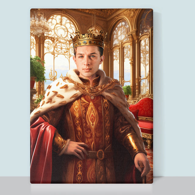 Królewski Portret: Władca - Wydruk z Twoim Zdjęciem