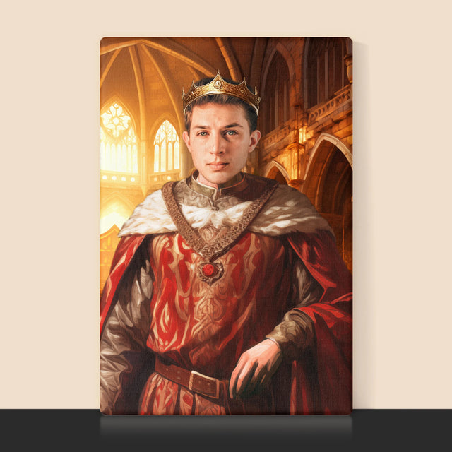Królewski Portret: Król - Wydruk z Twoim Zdjęciem