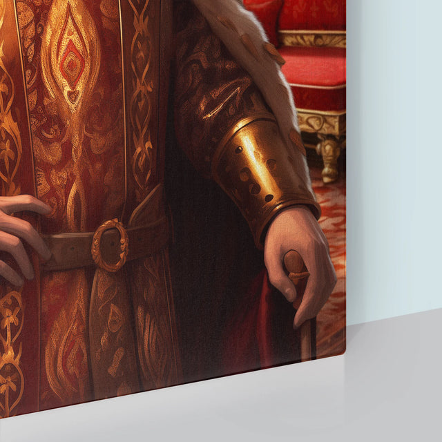 Królewski Portret: Władca - Wydruk z Twoim Zdjęciem