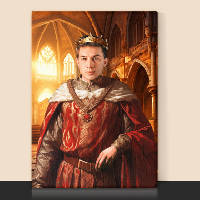 Królewski Portret: Król - Wydruk z Twoim Zdjęciem