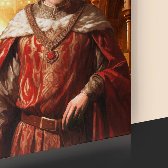 Królewski Portret: Król - Wydruk z Twoim Zdjęciem