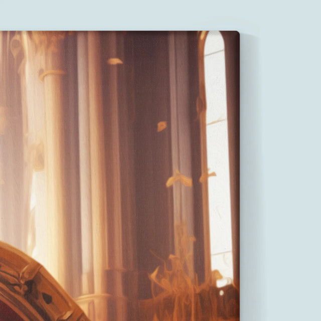 Królewski Portret: Królowa w Sali Tronowej - Wydruk z Twoim Zdjęciem