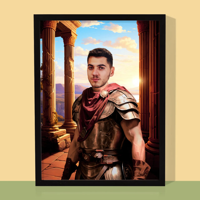 Królewski Portret: Wojownik - Wydruk z Twoim Zdjęciem