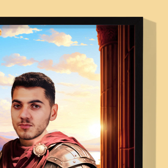 Królewski Portret: Wojownik - Wydruk z Twoim Zdjęciem