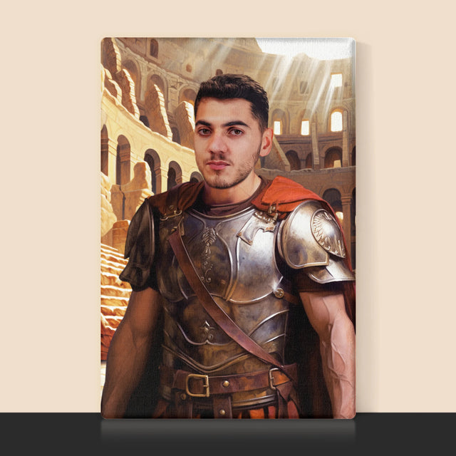 Królewski Portret: Gladiator - Wydruk z Twoim Zdjęciem