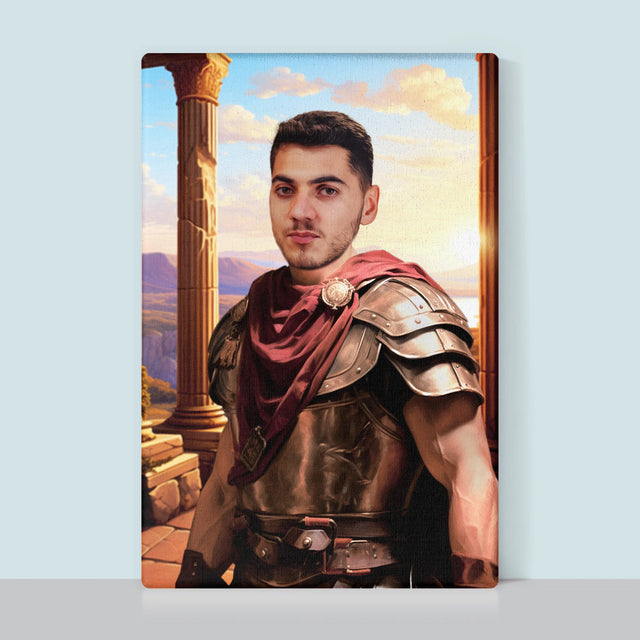 Królewski Portret: Wojownik - Wydruk z Twoim Zdjęciem