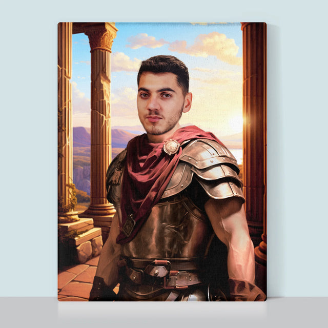 Królewski Portret: Wojownik - Wydruk z Twoim Zdjęciem