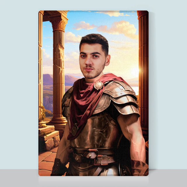Królewski Portret: Wojownik - Wydruk z Twoim Zdjęciem