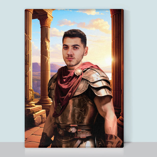 Królewski Portret: Wojownik - Wydruk z Twoim Zdjęciem