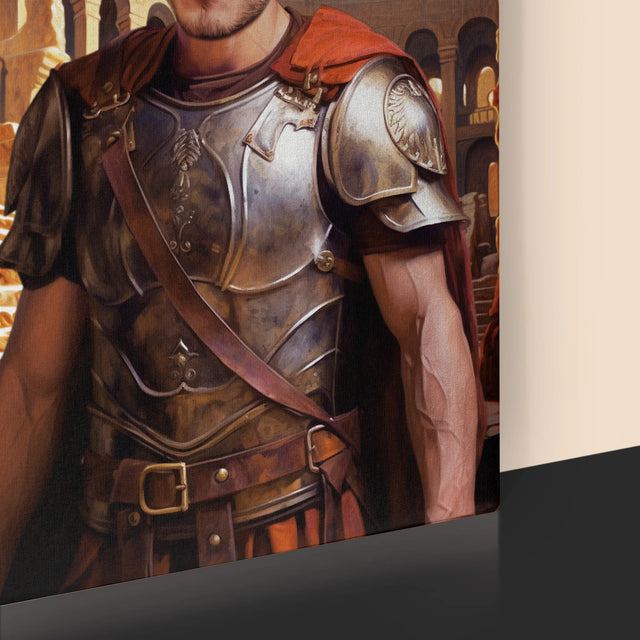 Królewski Portret: Gladiator - Wydruk z Twoim Zdjęciem