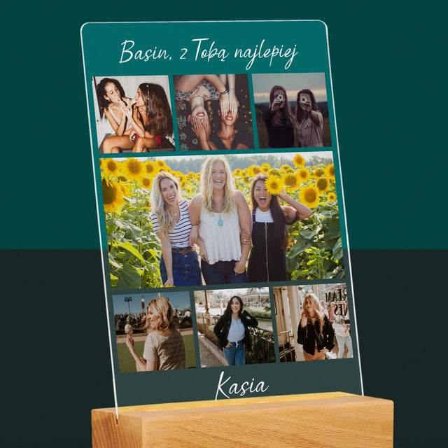 Fotokolaż: Najlepsza Przyjaciółka - Wydruk Na Szkle Akrylowym