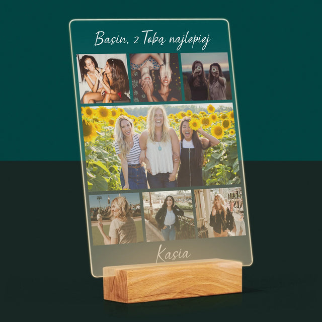 Fotokolaż: Najlepsza Przyjaciółka - Wydruk Na Szkle Akrylowym