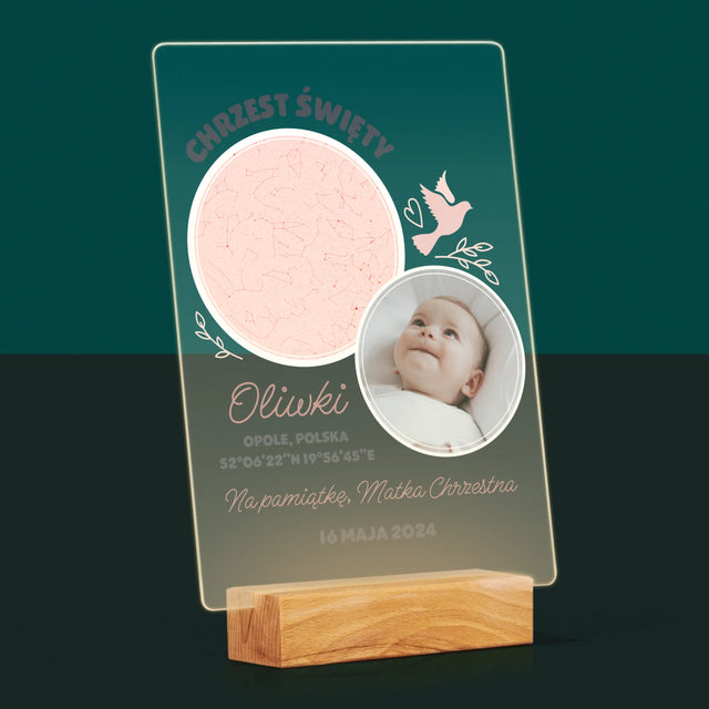 Mapa Gwiazd: Chrzest - Wydruk Na Szkle Akrylowym