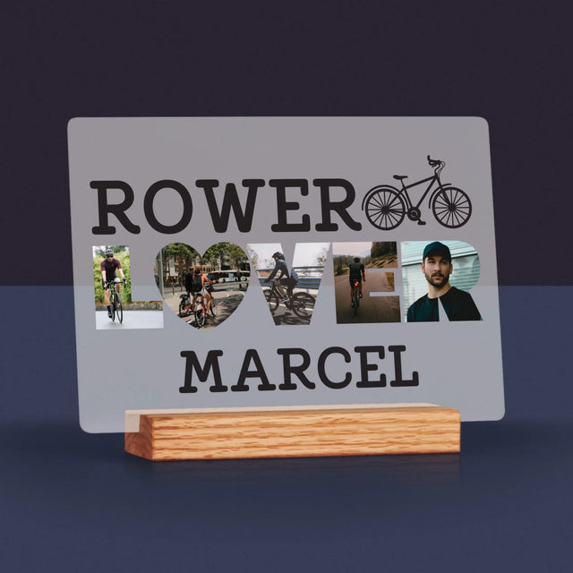 Słowo Ze Zdjęć: Rower Lover - Wydruk Na Szkle Akrylowym