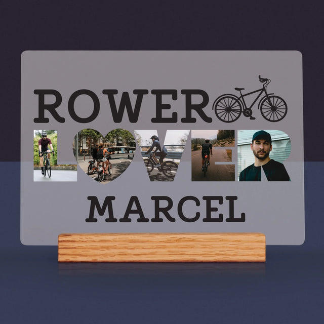 Słowo Ze Zdjęć: Rower Lover - Wydruk Na Szkle Akrylowym