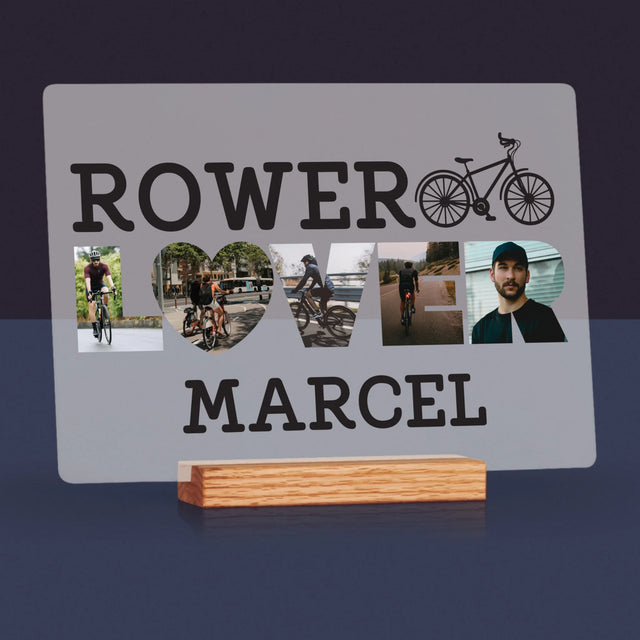 Słowo Ze Zdjęć: Rower Lover - Wydruk Na Szkle Akrylowym