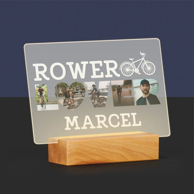 Słowo Ze Zdjęć: Rower Lover - Wydruk Na Szkle Akrylowym
