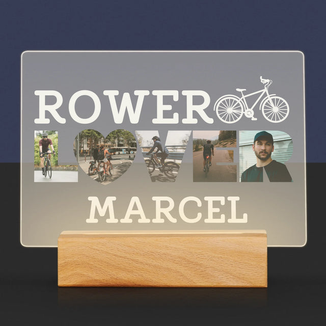 Słowo Ze Zdjęć: Rower Lover - Wydruk Na Szkle Akrylowym