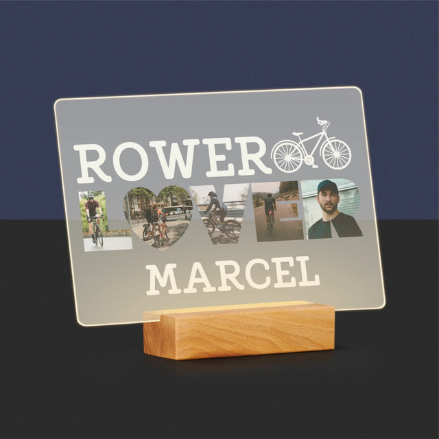 Słowo Ze Zdjęć: Rower Lover - Wydruk Na Szkle Akrylowym