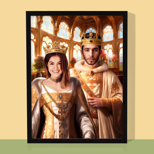 Królewski Portret: Królewski Ślub - Wydruk z Twoim Zdjęciem