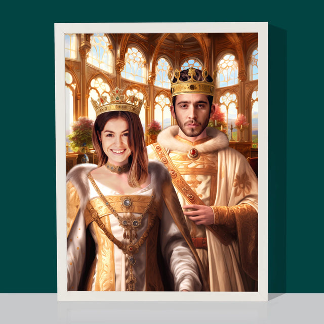 Królewski Portret: Królewski Ślub - Wydruk z Twoim Zdjęciem