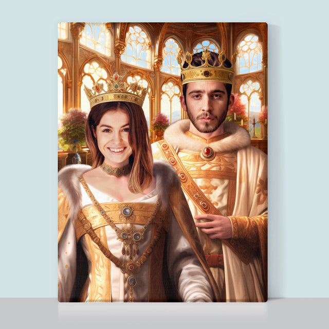 Królewski Portret: Królewski Ślub - Wydruk z Twoim Zdjęciem
