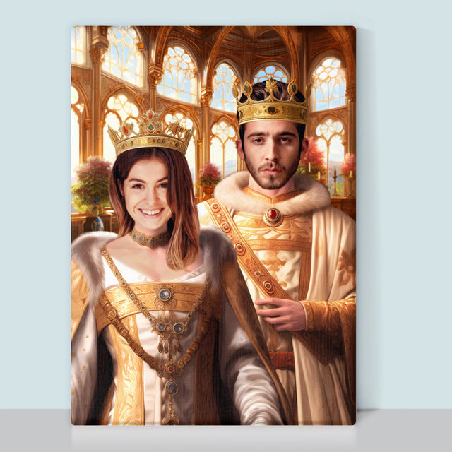 Królewski Portret: Królewski Ślub - Wydruk z Twoim Zdjęciem