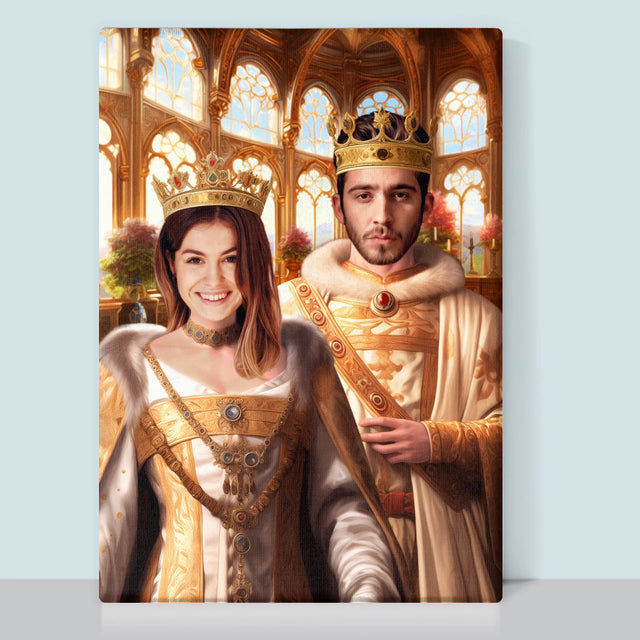 Królewski Portret: Królewski Ślub - Wydruk z Twoim Zdjęciem