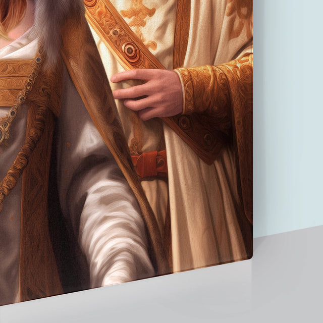 Królewski Portret: Królewski Ślub - Wydruk z Twoim Zdjęciem