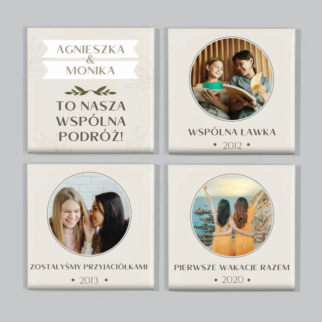Fotokolaż: To Nasza Wspólna Podróż - Zestaw Magnesów