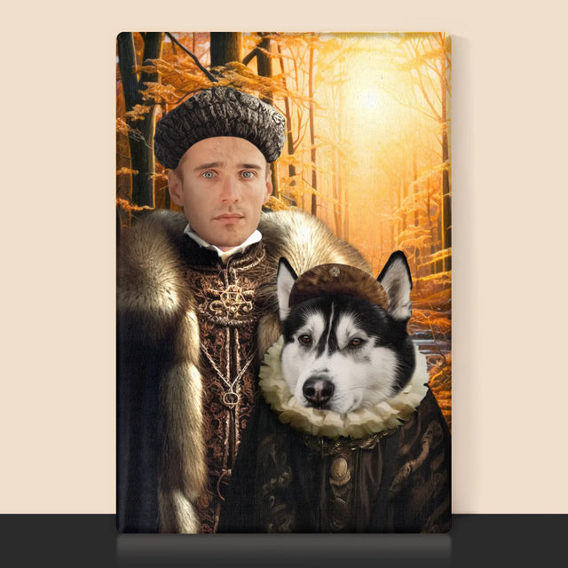 Królewski Portret: Szlachta Na Polowaniu - Wydruk z Twoim Zdjęciem