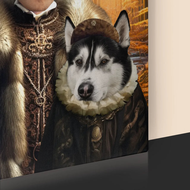 Królewski Portret: Szlachta Na Polowaniu - Wydruk z Twoim Zdjęciem