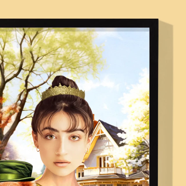 Królewski Portret: Dama Na Spacerze - Wydruk z Twoim Zdjęciem