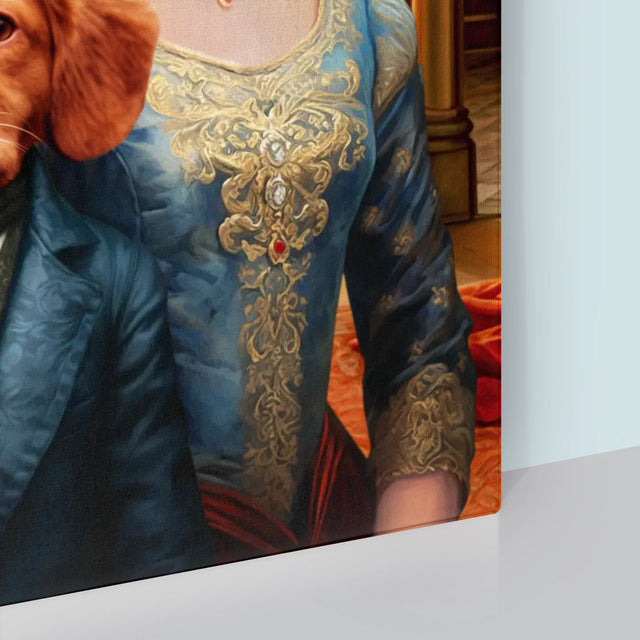 Królewski Portret: Szlachcianka z Pupilem - Wydruk z Twoim Zdjęciem