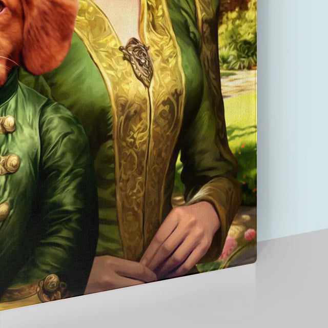 Królewski Portret: Dama Na Spacerze - Wydruk z Twoim Zdjęciem