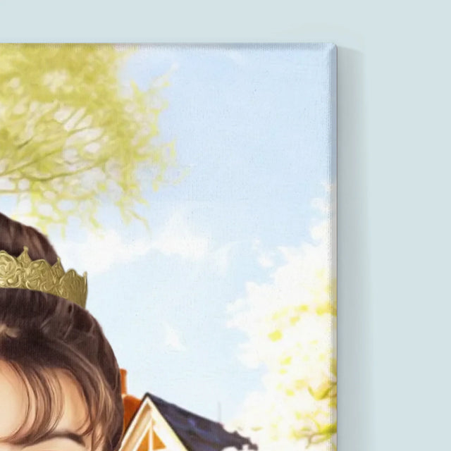 Królewski Portret: Dama Na Spacerze - Wydruk z Twoim Zdjęciem