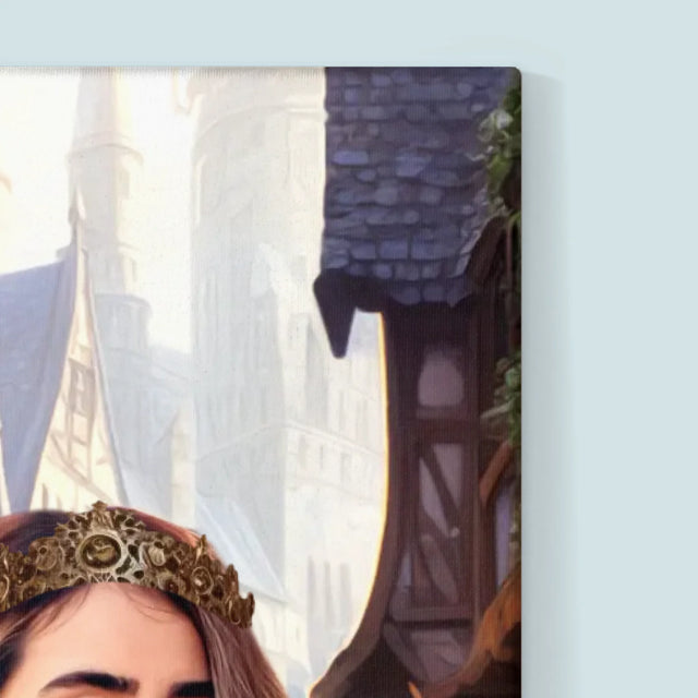 Królewski Portret: Szlachecka Para - Wydruk z Twoim Zdjęciem