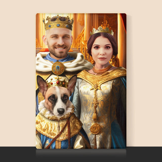 Królewski Portret: Władcy z Pupilem - Wydruk z Twoim Zdjęciem