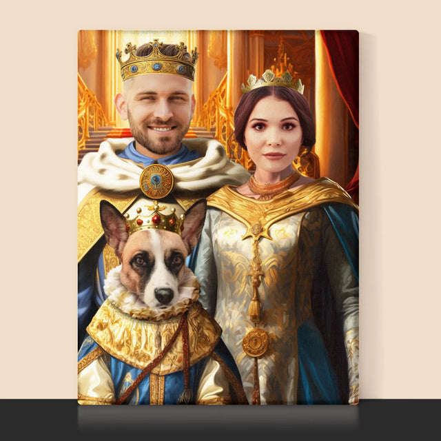 Królewski Portret: Władcy z Pupilem - Wydruk z Twoim Zdjęciem