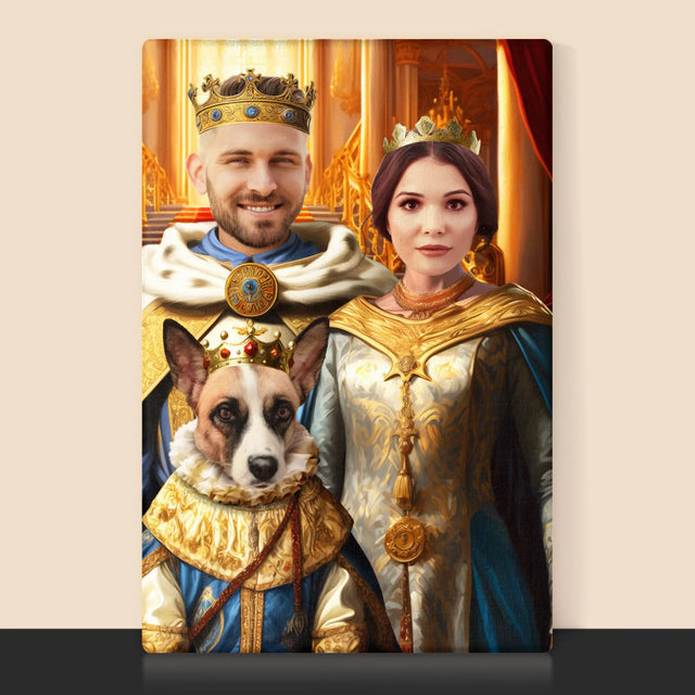 Królewski Portret: Władcy z Pupilem - Wydruk z Twoim Zdjęciem