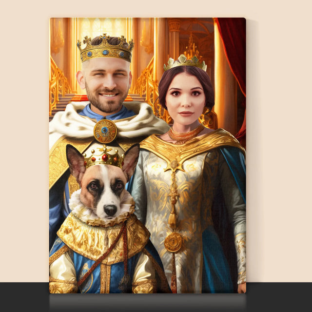 Królewski Portret: Władcy z Pupilem - Wydruk z Twoim Zdjęciem