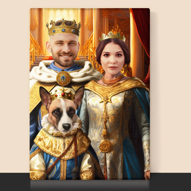 Królewski Portret: Władcy z Pupilem - Wydruk z Twoim Zdjęciem