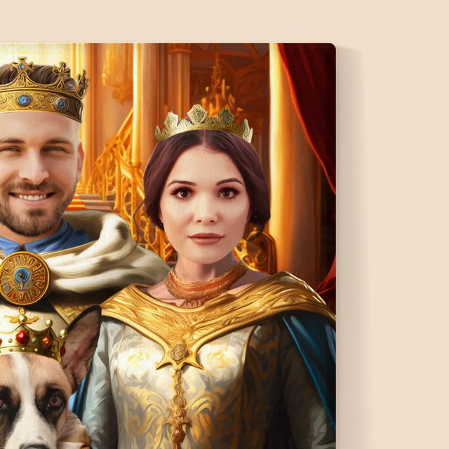 Królewski Portret: Władcy z Pupilem - Wydruk z Twoim Zdjęciem