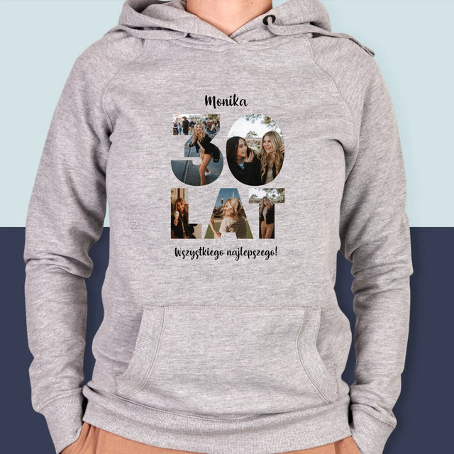 Słowo Ze Zdjęć: 30 Lat - Bluza Damska z Kapturem